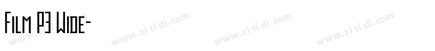 Film P3 Wide字体转换